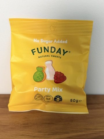 Funday Party Mix natural sweets, no sugar added