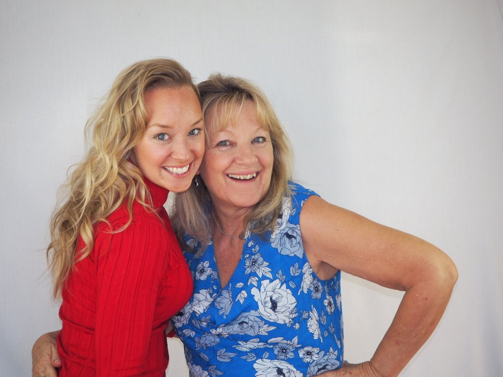 Jacki and Deb, mother and daughter, the team behind Hard Hat Hampers
